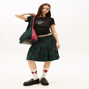 [Tommy Girl] 여성 타미걸 타탄 플리츠 미디 스커트 T32G0WSC75TWT1