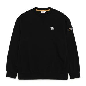 N231USW930 베어 와펜 세미 오버핏 맨투맨 티셔츠 CARBON BLACK