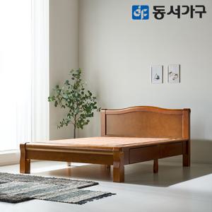 동서가구 명가흙 편백나무 인볼브 수납형 황토볼 흙침대 Q 퀸 DF644034