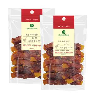 네츄럴코어 오리말이 고구마 110g x 2개 애견간식