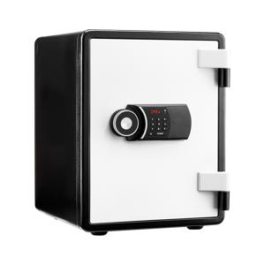 YES-031D 블랙화이트 디지털 내화금고 63kg 서랍 선반 경보기장착