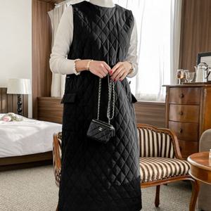 [브리치] 렐라웨어 / 렐라 퀄팅 마름모 심플 원피스 2color