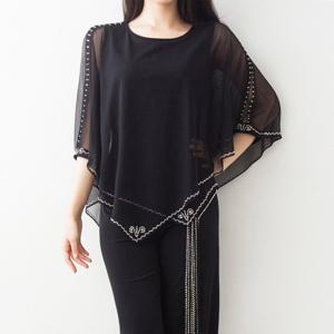 가오리 보석 블라우스 스포츠 줌바 모던 사교 차밍 라인 댄스복