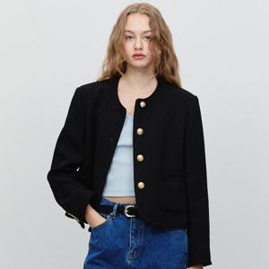던스트 CLASSIC BOUCLE TWEED JACKET BLACK_UDJA5A205BK