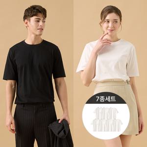 오가닉면반팔티셔츠7종(남녀공용)