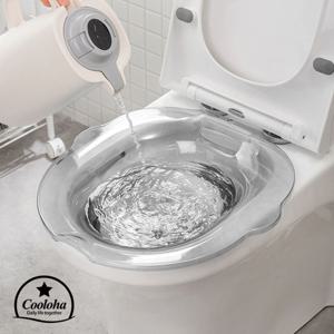 쿨로하 가정용 좌욕기 투명 블루 치질좌욕기 가정용치질좌욕기 변기좌욕기 좌욕대야 버블좌욕기