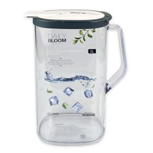 데일리 블룸 타원물병 2리터 -O 보털 식당물병 업소용물병 냉장고물병 차박 등산믈병 빨대물병