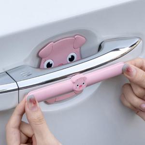 손잡이 보호 스티커 실리콘 차량 부착 스크래치 8종 부착 스크래치 8종