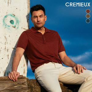 다니엘크레뮤 썸머 프렌치 린넨 100 카라 티셔츠 (3color)