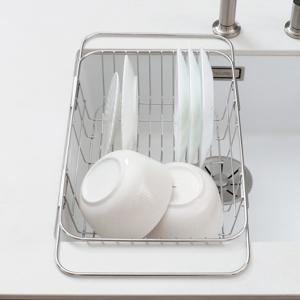 스텐 길이조절 싱크대 선반 씽크 개수대 식기건조대