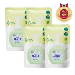 온더바디 세꼼마 버블 항균 핸드워시 리필 200ml 그린허브 x 4개