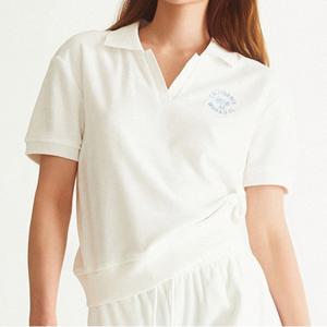 팜트리 테리 크롭 반팔 카라티 (WHHAD2627F-T)