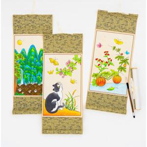 J2K 민화 족자 만들기 전통 DIY 색칠하기 인테리어 소품