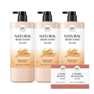 해피바스 정말 순한/촉촉한 바디워시 900g 3개 +  비누 2개 증정