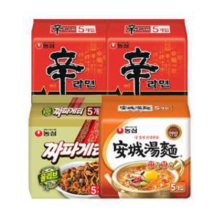 신라면10입 +안성탕면5입 +짜파게티5입 (총 20봉)