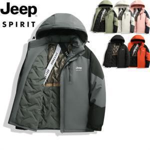 JEEP SPIRIT 남녀공용 겨울 다운 점퍼 보온 방풍 방수 패딩 패딩 점퍼
