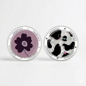 오늘도구름상회 빈티지 무드 맥세이프 자석 그립톡 스마트톡 마그네틱 링 포함 - 갤럭시 호환가능