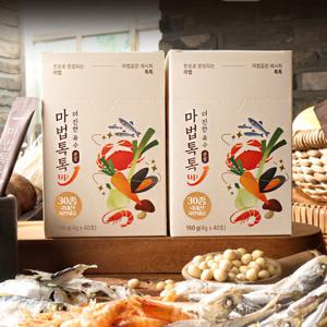 마법톡톡 UP 더진한 육수분말 2세트 4gx123포 자연재료 만능 조미료 다시팩 멸치 국물 육수