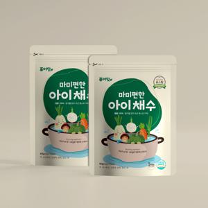 퓨어잇 마미편한 아이채수 2팩 이유식 육수 국내산 야채 로스팅 채소 유아식 국물