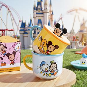 1+1 정품 디즈니 미키 마우스 커피 머그컵