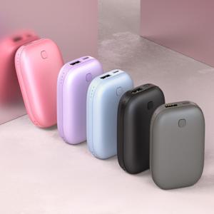 1+1 스피디 충전식 휴대용 손난로 3단계 온도조절 보조배터리 5200mAh  + 스트랩 + 파우치