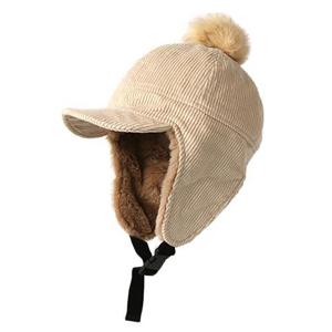 여자 방울 털모자 귀달이 방한 캡모자 스키 라이딩 모자