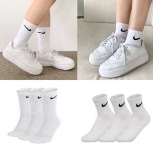 (10%쿠폰) 나이키양말 에브리데이 쿠션 크루삭스 앵클삭스 3켤레 세트 정품 스우시 SX7664-100 SX7667-100