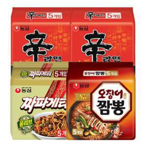 신라면 10입 + 짜파게티 5입 + 오징어짬뽕 5입 (총 20입)