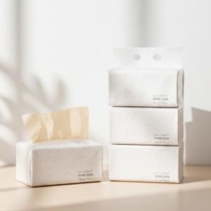 (3일특가)휴홈 무표백 순수 대나무 팝업 티슈 3겹 160매 12개