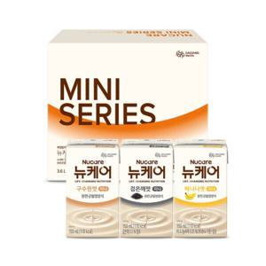 뉴케어 미니 3종 (구수한맛+검은깨+바나나) 150ml x 48팩 각 16팩 환자 영양식 식사