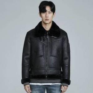 남성 하이넥 빈티지 무스탕(B224LI010P)