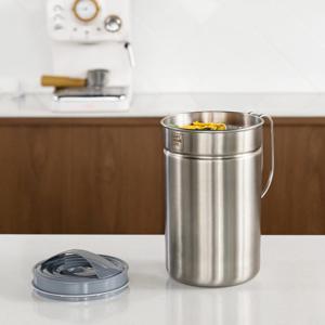이지홈라이프 스텐 진공 음식물 쓰레기통 3L