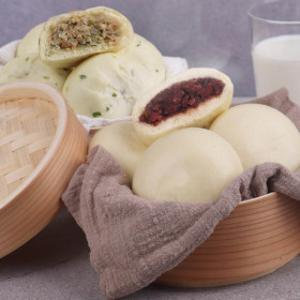 노랑 곱빼기 연구소 김영덕 느린숙성 하나만 먹어도 배부른 왕만두 찐빵 2봉+2봉(총 2kg)