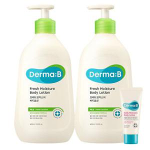 더마비 (프레쉬) 모이스처 바디로션 400ml 1+1 +랜덤튜브20ml 1개