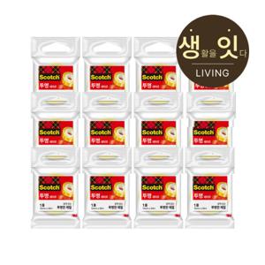 3M 스카치 테이프 550 리필 (12mmX 20m) 12롤