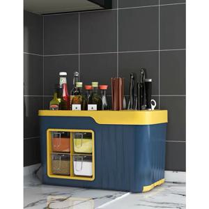 부잣집다기능 가정용 주방 선반 플라스틱 주방선반 주방 멀티 양념통 수납 정리함