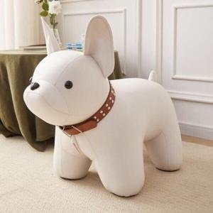 해외 동물스툴 거실 원목 스툴 의자 가정용 책상용 낮은 캐릭터 풋스톨