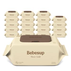 베베숲 시어골드 70매 캡 20팩 75gsm 고평량 아기물티슈