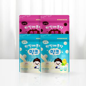퓨어잇 한입에퐁당 아이 볼 과자 4봉세트(밀크2+초코2)