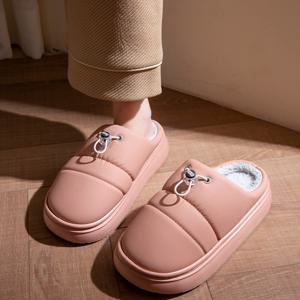 겨울패션 고급 도톰패딩 털슬리퍼 실내화 남녀공용