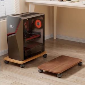 사무실 책상 아래 가정용 데스크탑 컴퓨터 본체용 일반형 바퀴 달린 수납 선반