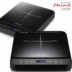 신일 1구 터치식 슬림형 인덕션 전기레인지 2000W 10단계 온도조절 180분 타이머 버튼 잠금기능 전기렌지