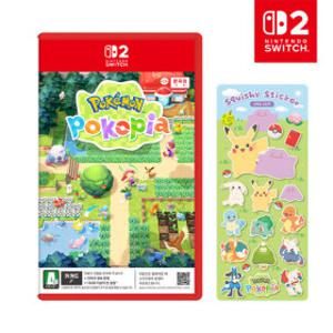 닌텐도 스위치2 포켓몬 포코피아 한글판 키카드 예약판매 사은품 스퀴시스티커 옵션선택 메타몽러그DLC포함