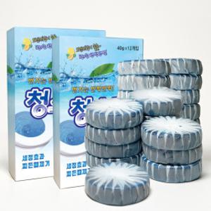 청스타 변기세정제  오래쓰는 국산 세정제 2박스(12개입x2 총 24개)