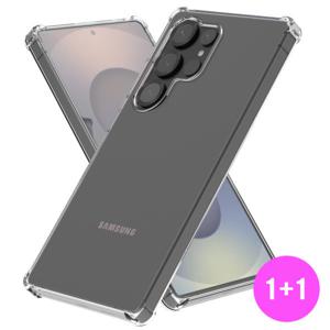 1+1 갤럭시 아이폰 투명 범퍼케이스 젤리 하드 맥세이프 S25엣지 S24 S23 S22 울트라 방탄 변색없는 실리콘