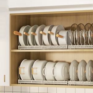 KACINA 길이조절 후라이팬정리대 냄비정리대 주방정리 수납 뚜껑 선반 싱크대  1+1행사 중