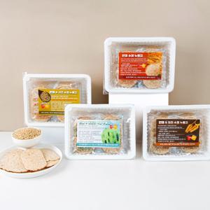 고수의누룽지 프리미엄 곡물 4종 건강세트(현미+귀리+보리+청보리) 부모님 간식 병문안 선물 선물용박스포장