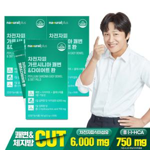 내츄럴플러스 차전자피 가르시니아 쾌변다이어트 환 30포 3박스 / 체지방감소 배변활동원활