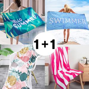1+1 대형 빅사이즈 비치타올 타월 가운 수건 150x70 (10color)