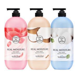 온더바디 리얼모이스처 바디워시 900g 3개(피오니/웜코튼/아몬드)